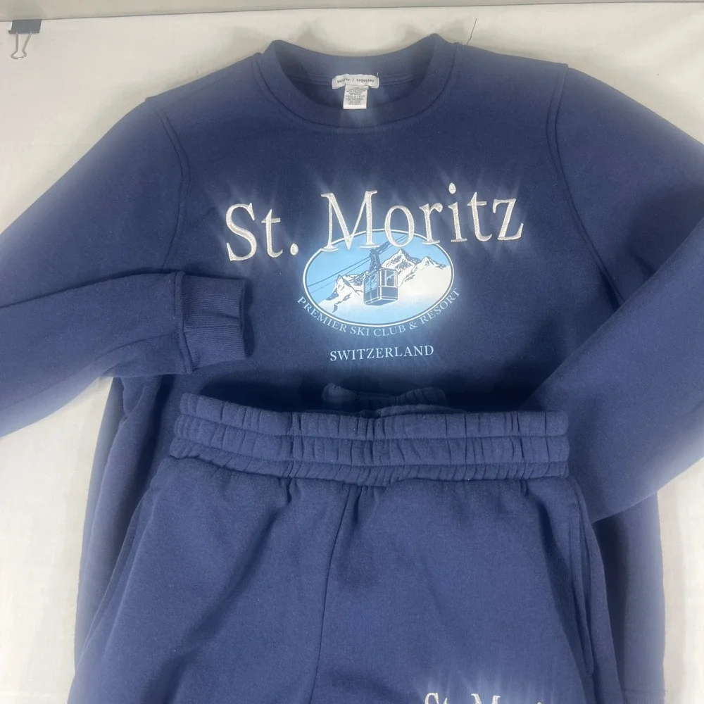 Better Together St. Moritz Switzerland Ski Club Sweatshirt and Joggers Set XS